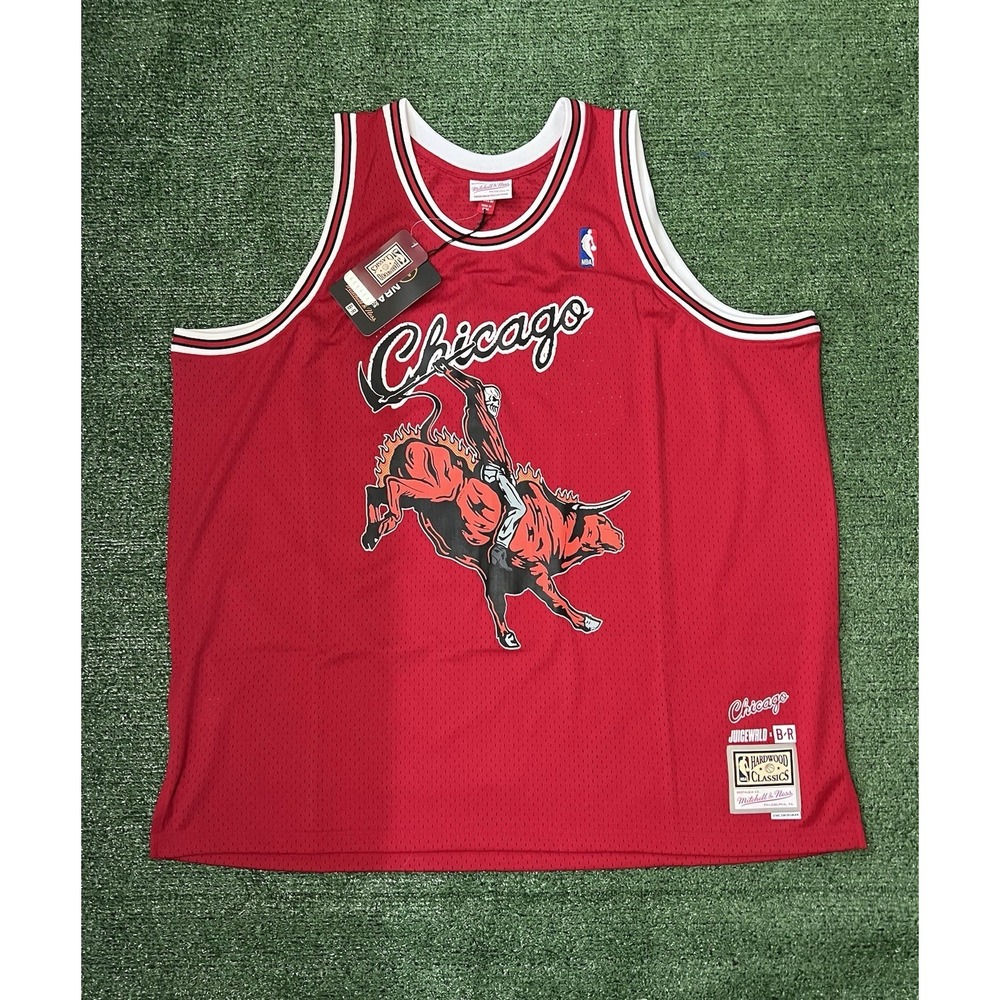 MITCHELL & NESS x JUICE WRLD CHICAGO BULLS 4XL AUTHENTIC SWINGMAN JERSEY